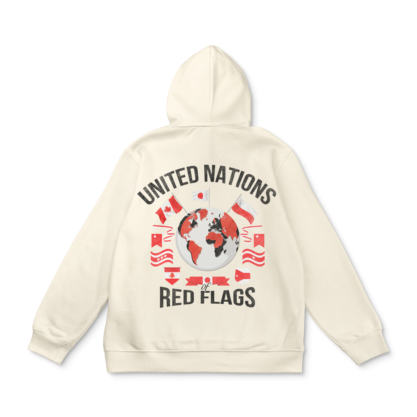 UNITED NATIONS OF RED FLAGS HOODIE