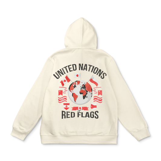 UNITED NATIONS OF RED FLAGS HOODIE